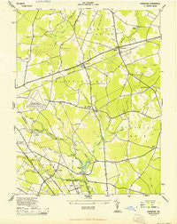 Harbeson Delaware Historical topographic map, 1:24000 scale, 7.5 X 7.5 Minute, Year 1944