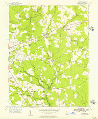 Harbeson Delaware Historical topographic map, 1:24000 scale, 7.5 X 7.5 Minute, Year 1955