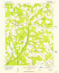 Hickman Delaware Historical topographic map, 1:24000 scale, 7.5 X 7.5 Minute, Year 1955