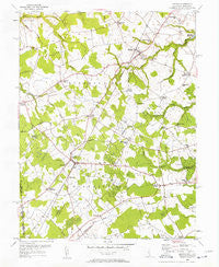 Kenton Delaware Historical topographic map, 1:24000 scale, 7.5 X 7.5 Minute, Year 1955