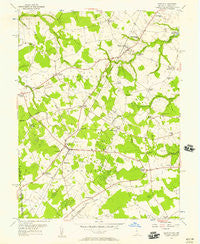 Kenton Delaware Historical topographic map, 1:24000 scale, 7.5 X 7.5 Minute, Year 1955