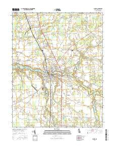 Laurel Delaware Current topographic map, 1:24000 scale, 7.5 X 7.5 Minute, Year 2016