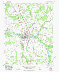 Laurel Delaware Historical topographic map, 1:24000 scale, 7.5 X 7.5 Minute, Year 1955