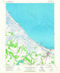 Lewes Delaware Historical topographic map, 1:24000 scale, 7.5 X 7.5 Minute, Year 1954
