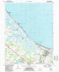 Lewes Delaware Historical topographic map, 1:24000 scale, 7.5 X 7.5 Minute, Year 1984
