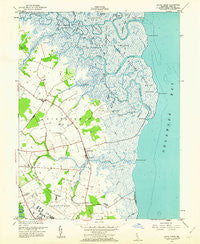 Little Creek Delaware Historical topographic map, 1:24000 scale, 7.5 X 7.5 Minute, Year 1956