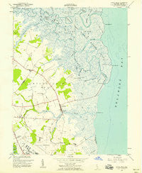 Little Creek Delaware Historical topographic map, 1:24000 scale, 7.5 X 7.5 Minute, Year 1956
