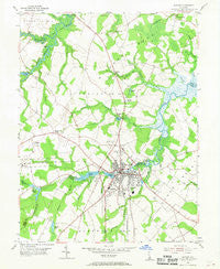 Milford Delaware Historical topographic map, 1:24000 scale, 7.5 X 7.5 Minute, Year 1954