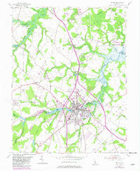Milford Delaware Historical topographic map, 1:24000 scale, 7.5 X 7.5 Minute, Year 1954