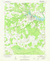 Millsboro Delaware Historical topographic map, 1:24000 scale, 7.5 X 7.5 Minute, Year 1954