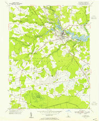 Millsboro Delaware Historical topographic map, 1:24000 scale, 7.5 X 7.5 Minute, Year 1954