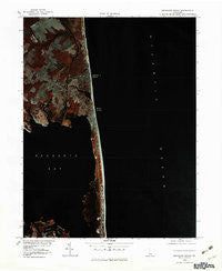 Rehoboth Beach Delaware Historical topographic map, 1:25000 scale, 7.5 X 7.5 Minute, Year 1980