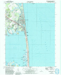 Rehoboth Beach Delaware Historical topographic map, 1:24000 scale, 7.5 X 7.5 Minute, Year 1984