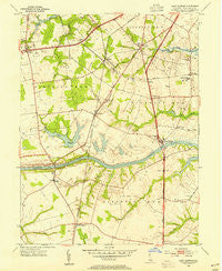 Saint Georges Delaware Historical topographic map, 1:24000 scale, 7.5 X 7.5 Minute, Year 1953