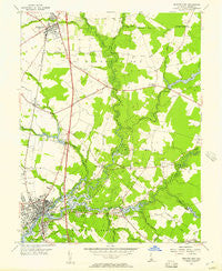 Seaford East Delaware Historical topographic map, 1:24000 scale, 7.5 X 7.5 Minute, Year 1955