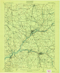 Seaford Delaware Historical topographic map, 1:62500 scale, 15 X 15 Minute, Year 1915