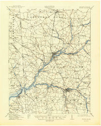 Seaford Delaware Historical topographic map, 1:62500 scale, 15 X 15 Minute, Year 1915