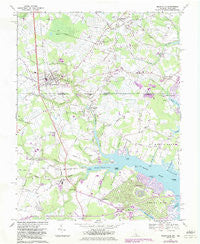 Selbyville Delaware Historical topographic map, 1:24000 scale, 7.5 X 7.5 Minute, Year 1967