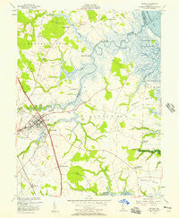Smyrna Delaware Historical topographic map, 1:24000 scale, 7.5 X 7.5 Minute, Year 1956