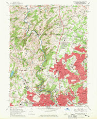 Wilmington North Delaware Historical topographic map, 1:24000 scale, 7.5 X 7.5 Minute, Year 1967