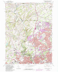 Wilmington North Delaware Historical topographic map, 1:24000 scale, 7.5 X 7.5 Minute, Year 1967