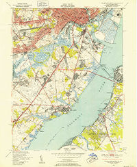 Wilmington South Delaware Historical topographic map, 1:24000 scale, 7.5 X 7.5 Minute, Year 1948