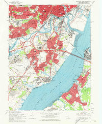 Wilmington South Delaware Historical topographic map, 1:24000 scale, 7.5 X 7.5 Minute, Year 1967