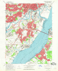 Wilmington South Delaware Historical topographic map, 1:24000 scale, 7.5 X 7.5 Minute, Year 1967