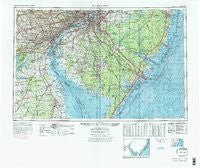 Wilmington Delaware Historical topographic map, 1:250000 scale, 1 X 2 Degree, Year 1972
