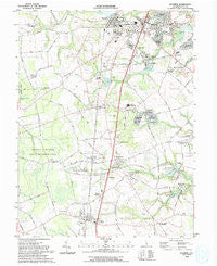 Wyoming Delaware Historical topographic map, 1:24000 scale, 7.5 X 7.5 Minute, Year 1993