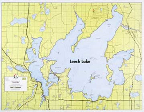 Buy map E-18: LEECH LAKE HYDROGRAPHIC