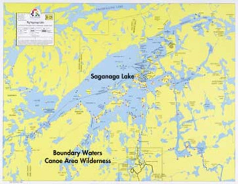 Buy map E-23: SAGANAGA LAKE – ENLARGED