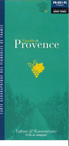 Buy map Provence, France Wine Map - Vignoble de Provence -