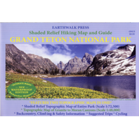 Buy map Grand Teton National Park, Wyoming, waterproof