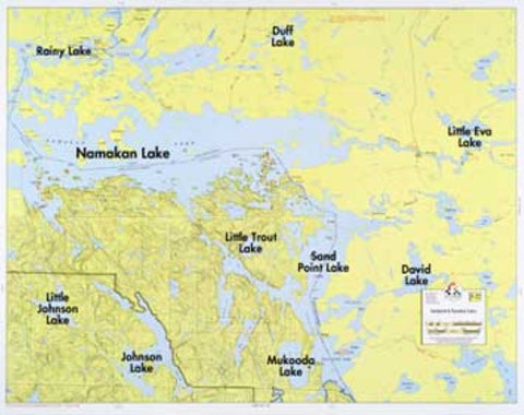 Buy map F-22: SANDPOINT LAKE, NAMAKAN LAKE