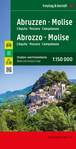 Buy map Abruzzen : Molise : LAquila : Campobasso = Abrozzo : Molise : LAquila : Campobasso