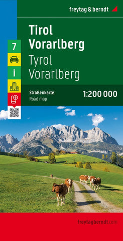 Buy map Tyrol - Vorarlberg, road map 1:200,000