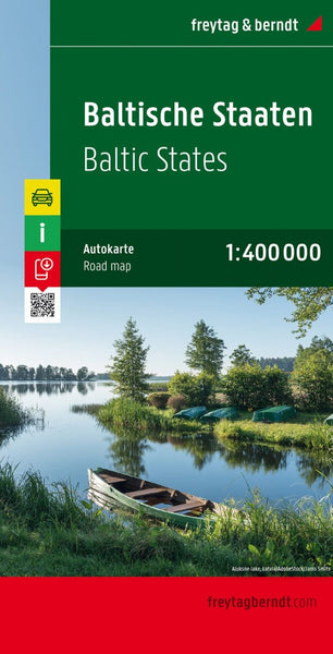 Buy map Baltic states, road map 1:400,000