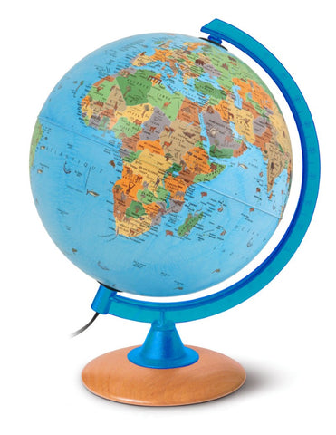 Buy map Kinderleuchtglobus mit Tieren und Bauwerken, 30 cm = Childrens illuminated globe with animals and buildings, 30 cm