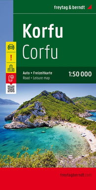 Buy map Corfu, street and leisure map 1:50,000