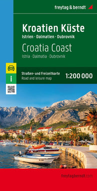 Buy map Croatia coast, road and leisure map 1:200,000