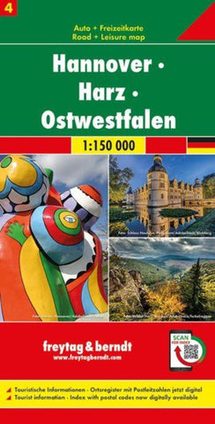 Buy map Hanover - Harz - East Westphalia, road map 1:150,000, sheet 4