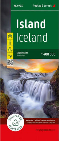 Buy map Iceland Map (Stonepaper with Softcover)