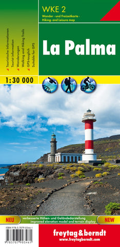 Buy map La Palma, hiking map 1:30,000, WKE 2