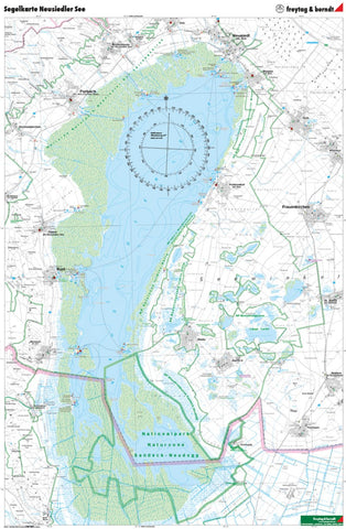 Buy map Lake Neusiedl, sailing map 1:50,000, wall map, flat