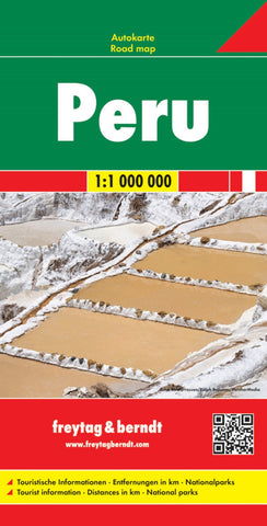 Buy map Peru, road map 1:1,000,000