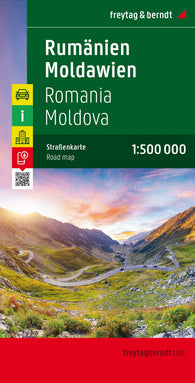 Buy map Romania - Moldova, road map 1:500,000