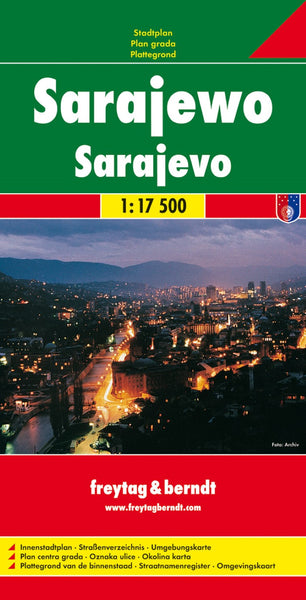 Buy map Sarajevo, city map 1:17,500