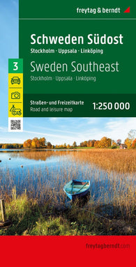 Buy map Sweden Southeast, road and leisure map 1:250,000