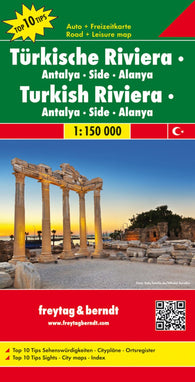 Buy map Türkische Riviera - Antalya - Side - Alanya = Turkish Riviera - Antalya - Side - Alanya